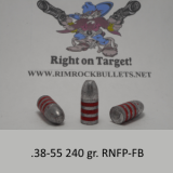TSH .38-55 240 gr. RNFP-FB 3LG per 100 in a plastic ammo box
