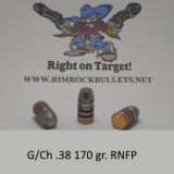g/ch .38/.357 170 gr. LBT-RNFP per 100 in plastic ammo box