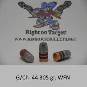 g/ch .44 305 gr. LBT-WFN per 100 in a plastic ammo box