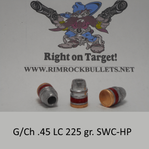 g/ch .45 LC 225 gr. Keith SWC-HP per 100 in a plastic ammo box