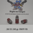 CB .38-55 240 gr. RNFP-3LG FB per 100 in a plstic ammo box