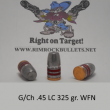 g/ch .45 LC 325 gr. LBT-LWN per 100 in plastic ammo box