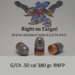 g/ch .50 A&E / .500 S&W 380 gr. RNFP per 100 in a plastic ammo box