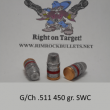 g/ch .511 450 gr. SWC per 100 in a plastic ammo box