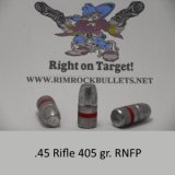 CB .45 rifle 405 gr. RNFP per 100