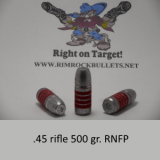 CB .45 rifle 500 gr. RNFP per 100