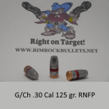 g/ch .30 CAR 125 gr. RNFP per 100 in a plastic ammo box